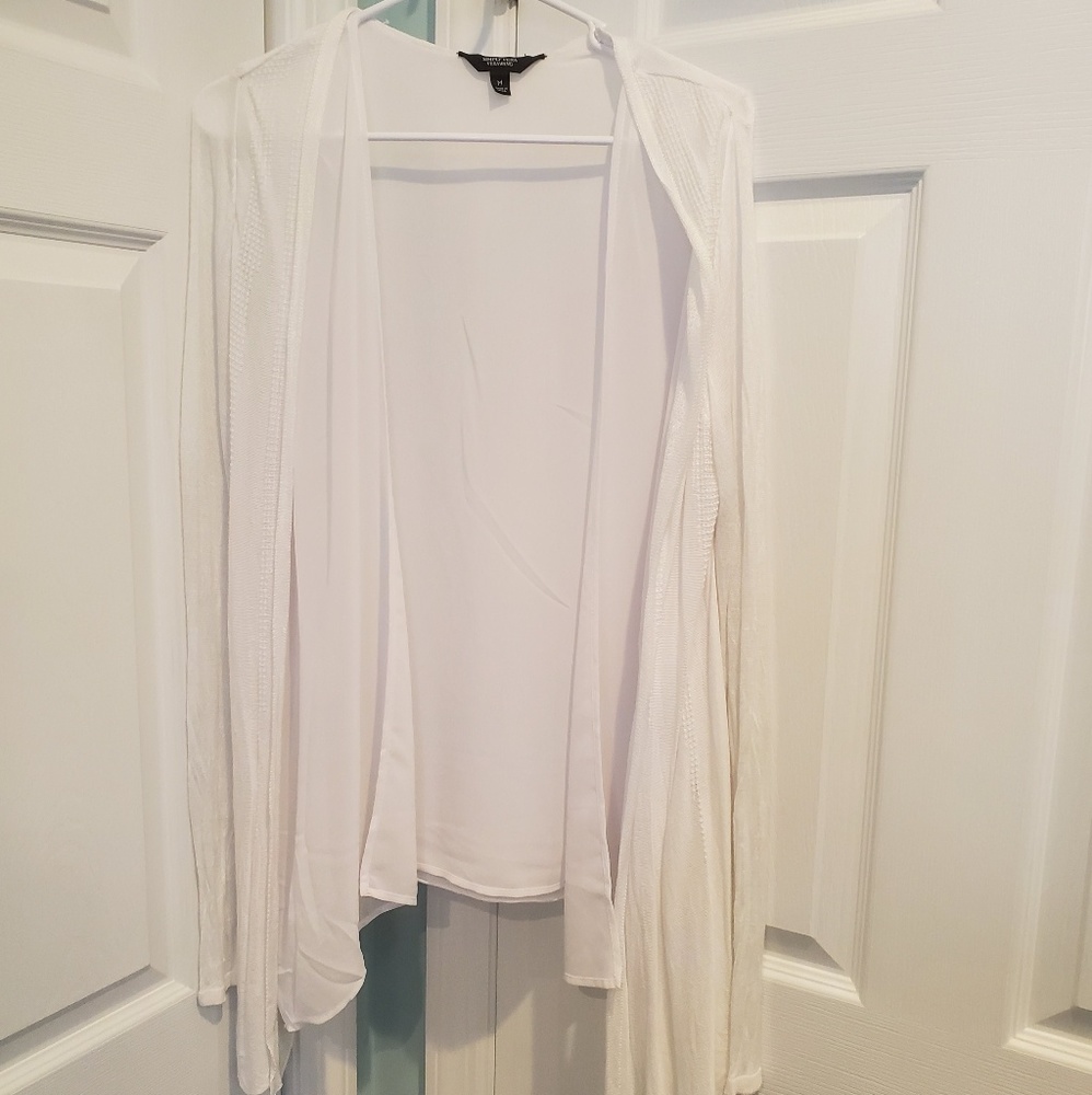 White cardigan